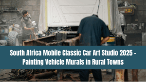 South Africa Mobile Classic Car Art Studio 2025 – Painting Vehicle Murals in Rural Towns
