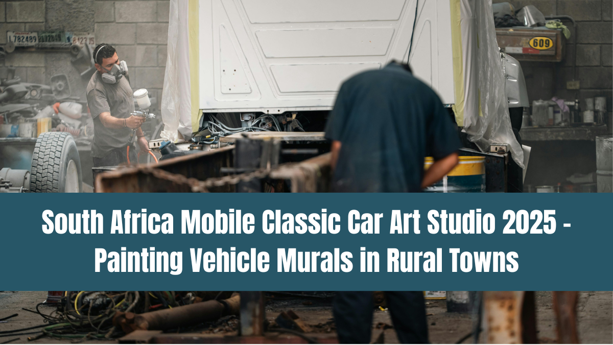 South Africa Mobile Classic Car Art Studio 2025 – Painting Vehicle Murals in Rural Towns